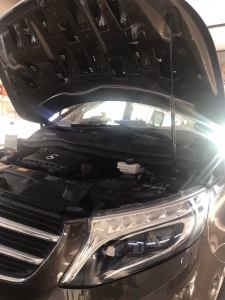 Mercedes Viano обезшумка капота